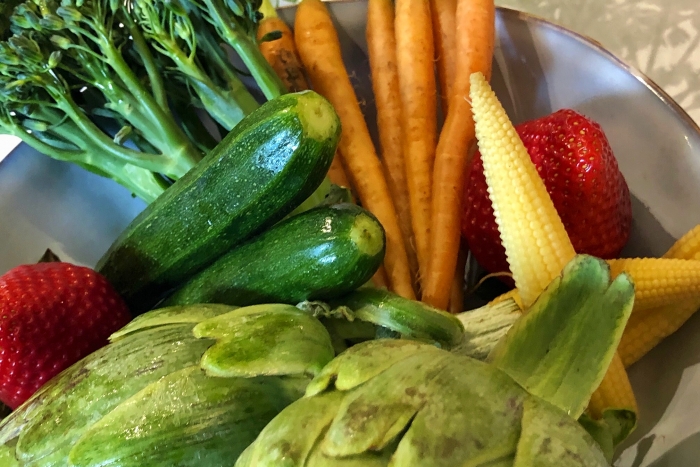 Un menú sano a base de productos de temporada y de mercado