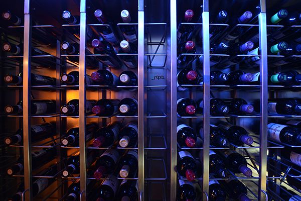 Urepel Restaurant - Wine cellar detail